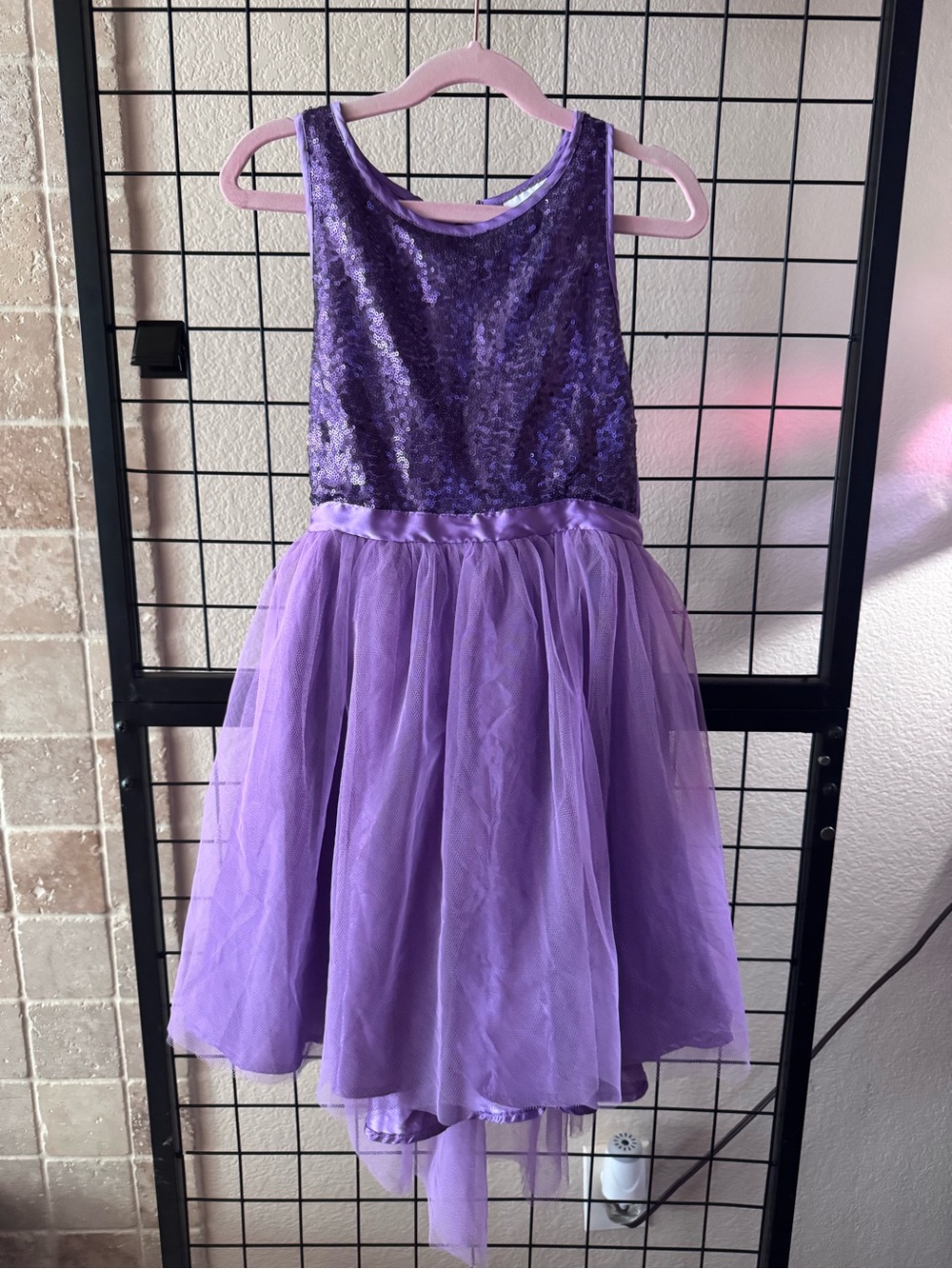 - Signed By Dinsey Purple Glitter Tutu Dress Medium (10/12) Excellent